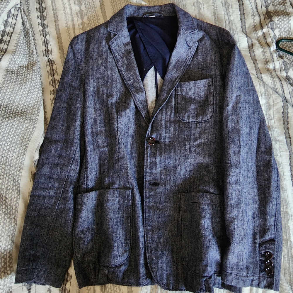 Small gray herringbone blazer Goodfellow & co euc